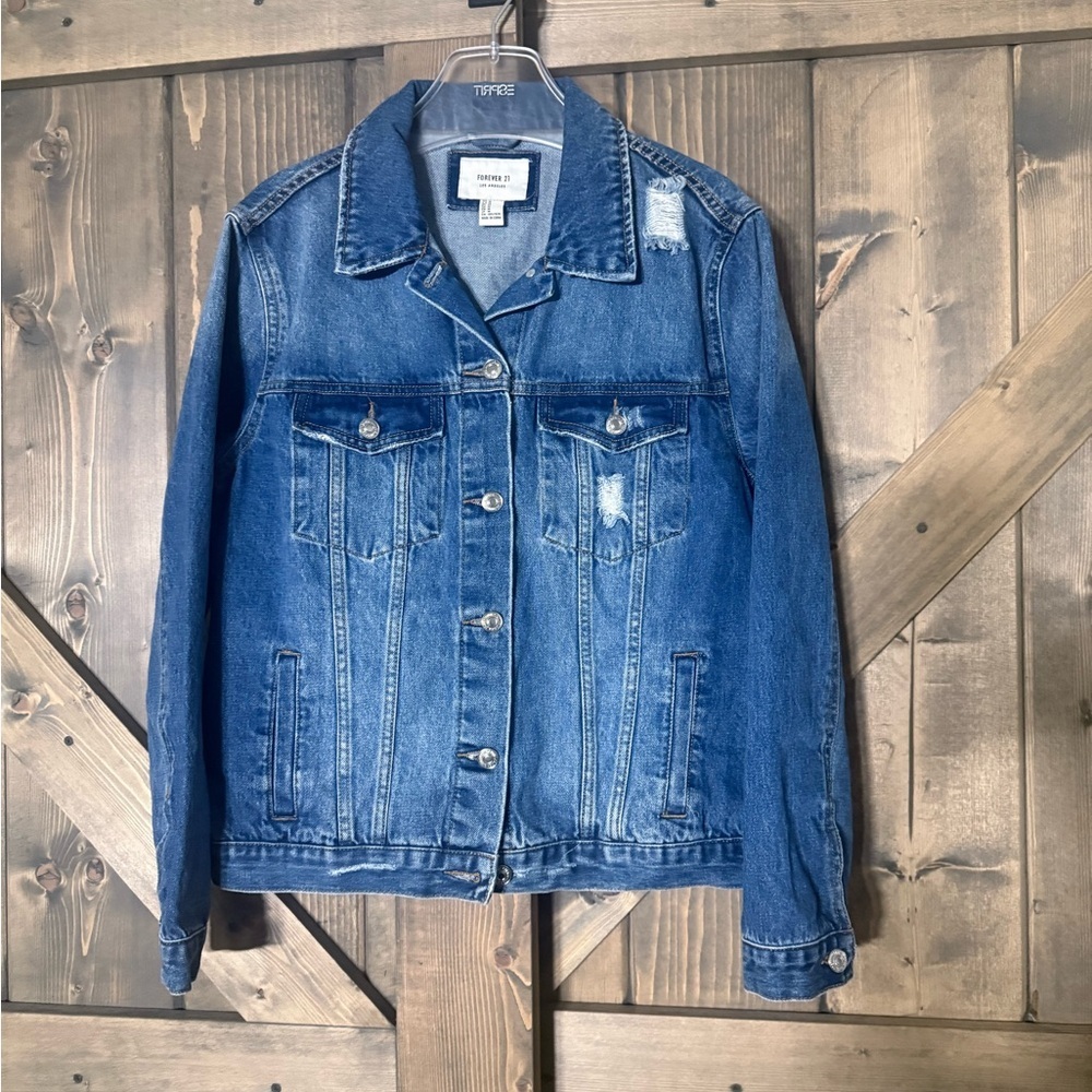 Forever 21 Classic Blue Jean Jacket